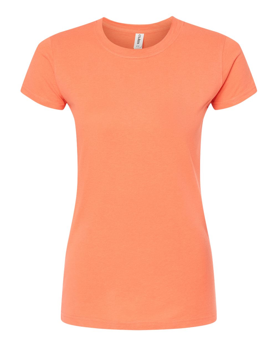 Women's Slim Fit Fine Jersey Tee - Coral