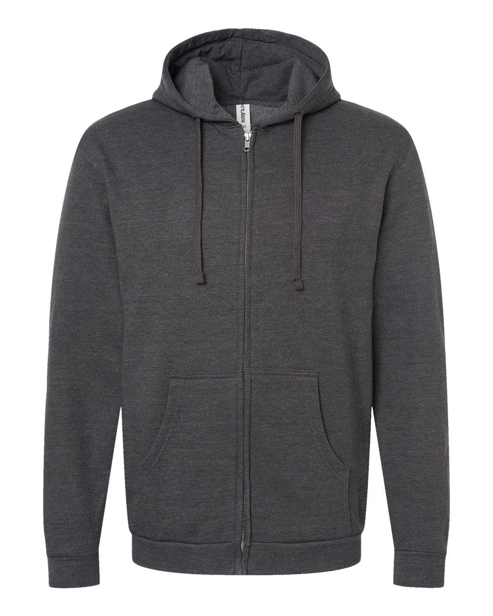 Unisex Fleece Zip Hoodie - Heather Charcoal