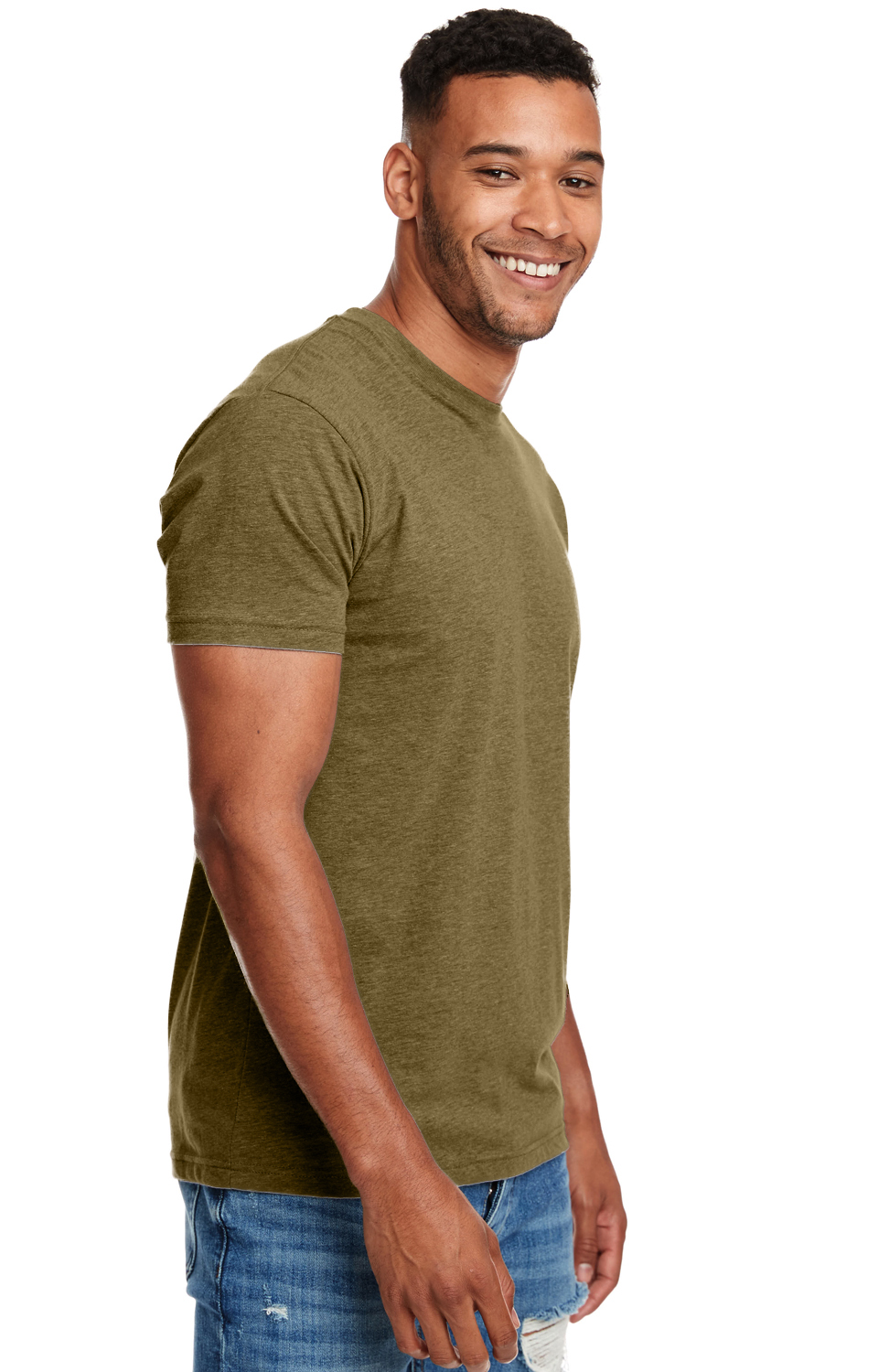 Unisex CVC Crewneck T-Shirt - Military Green