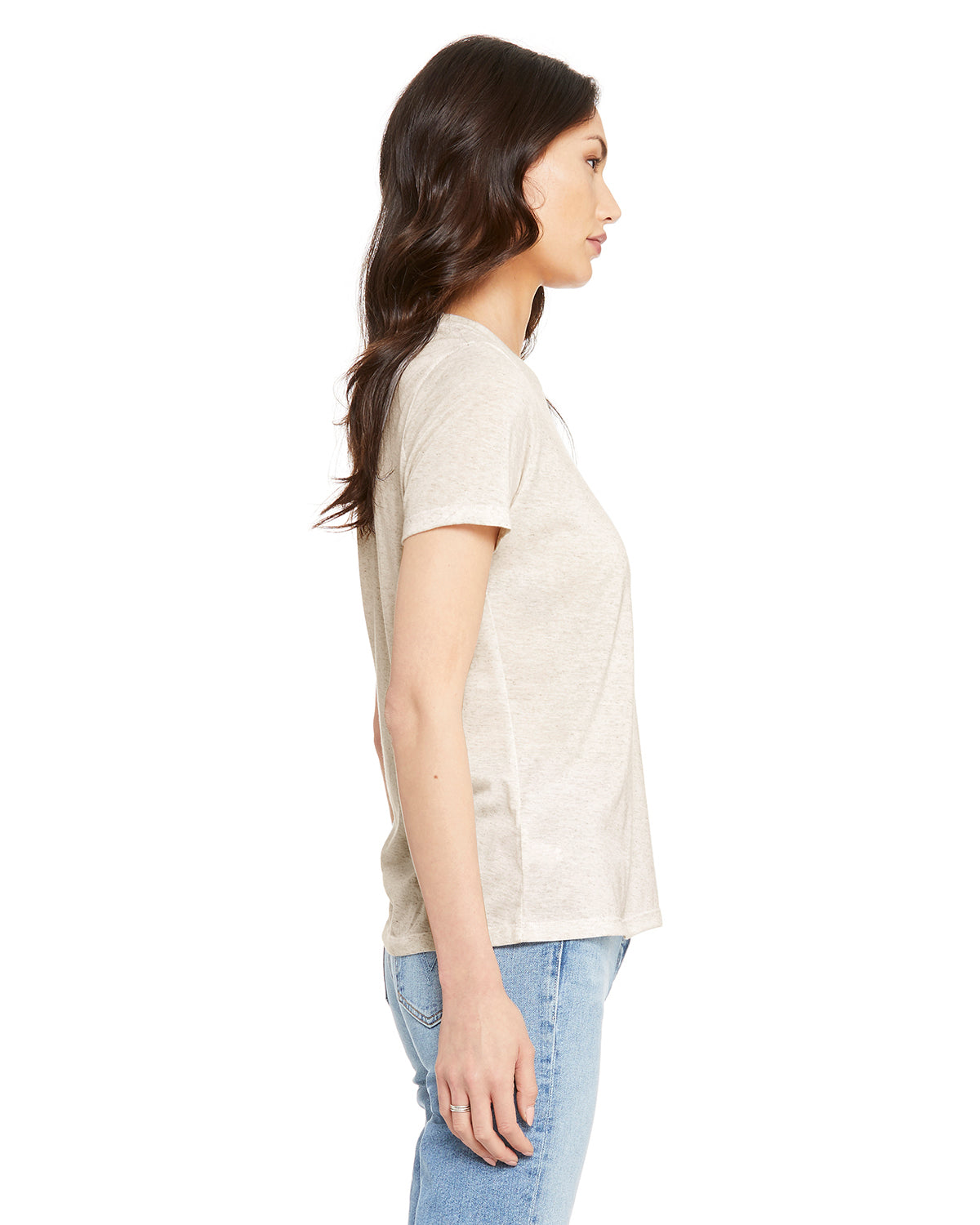 Women's Triblend Relaxed Jersey Short-Sleeve T-Shirt - Oatmeal Triblend