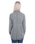 Women's Cosmic Fleece Quarter-Zip - Charcoal Fleck / Black
