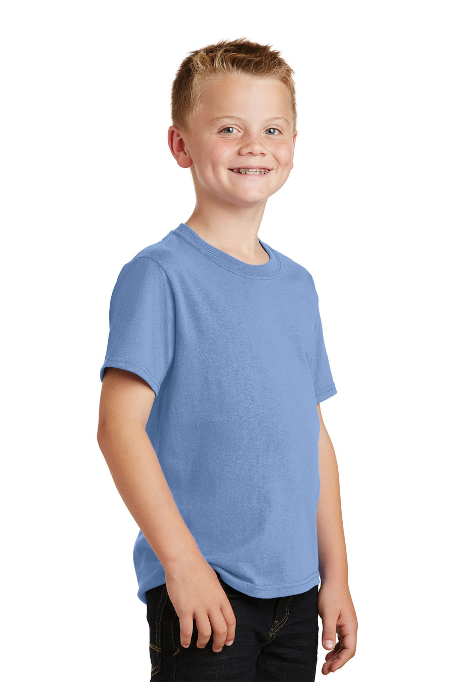 Youth Core Cotton Tee - Light Blue