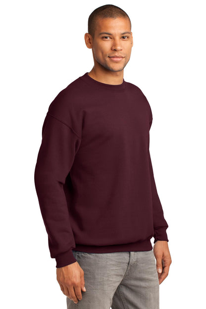 Unisex Tall Essential Fleece Crewneck Sweatshirt - Maroon