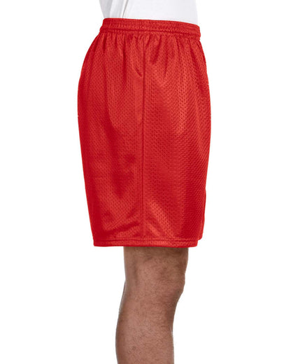 Unisex Seven Inch Inseam Mesh Short - Scarlet