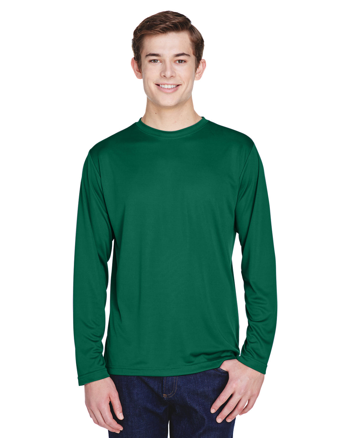 Men's Zone Performance Long-Sleeve T-Shirt - Sport Forest