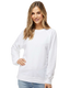 Independent Trading SS1000C - Unisex Lightweight Loopback Terry Crew - White