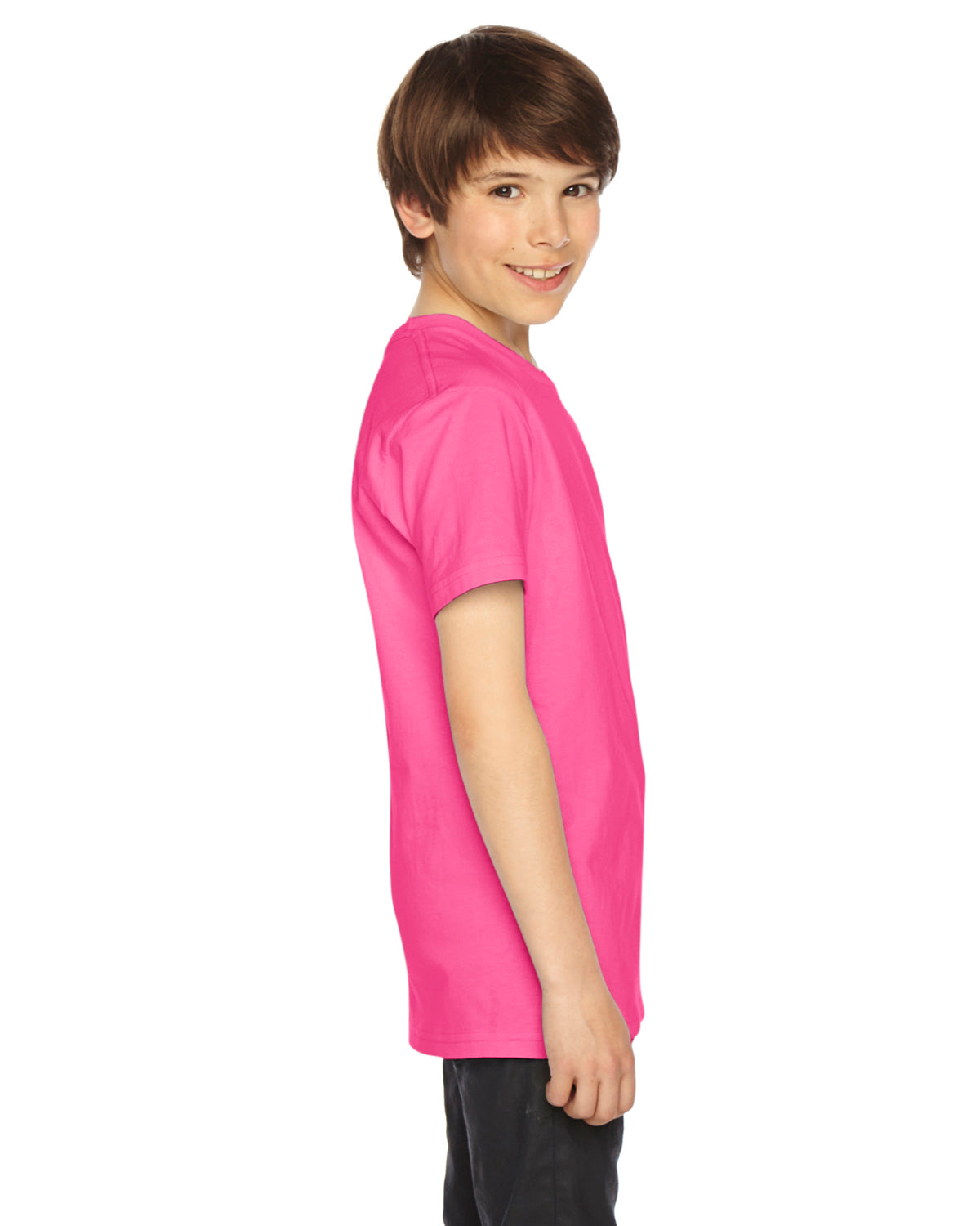 Youth Fine Jersey Short-Sleeve T-Shirt - Fuchsia