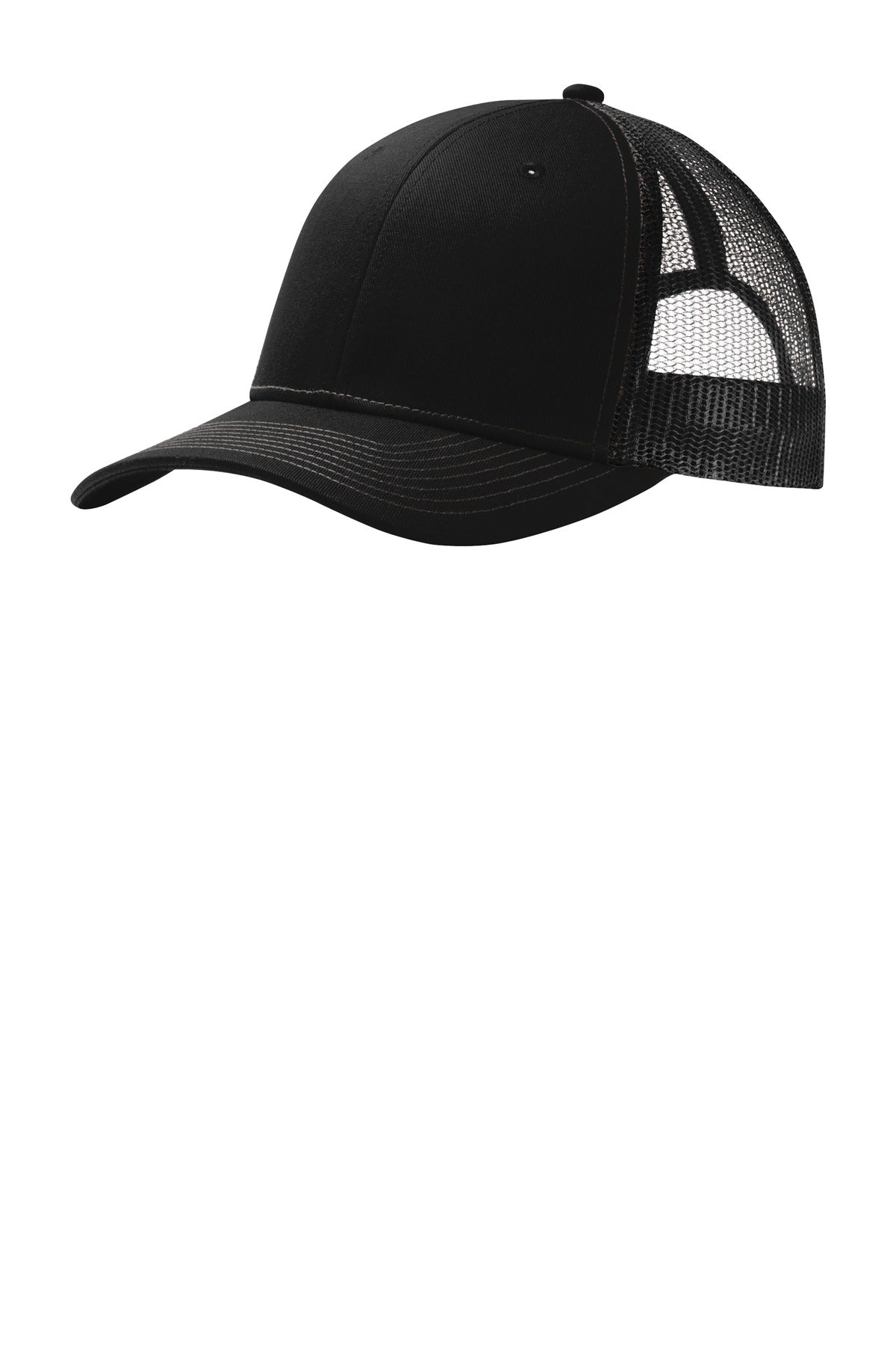 Snapback Trucker Cap - Black