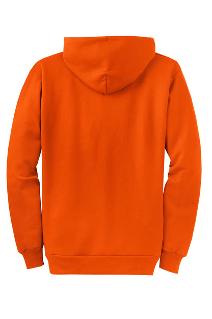 Unisex Core Fleece Full-Zip Hoodie - Orange