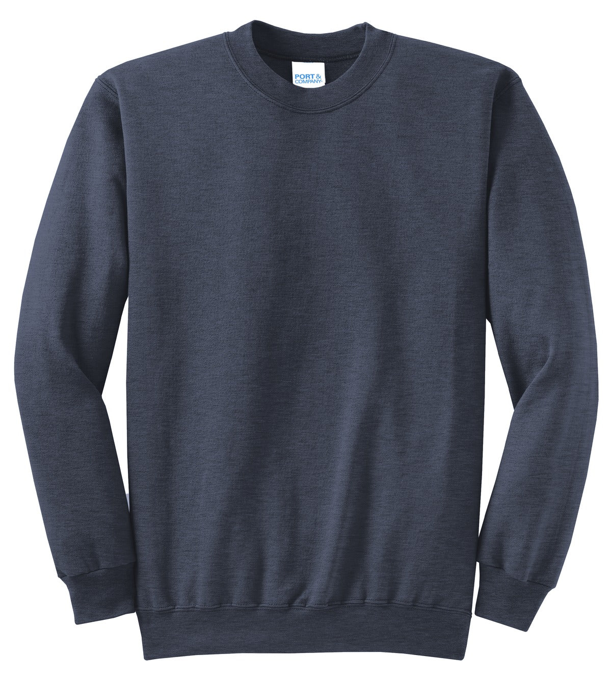 Unisex Core Fleece Crewneck Sweatshirt - Heather Navy