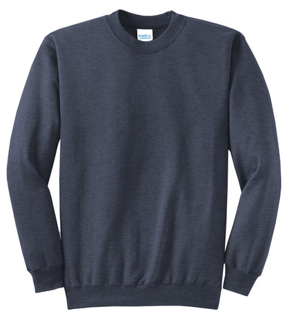 Unisex Core Fleece Crewneck Sweatshirt - Heather Navy
