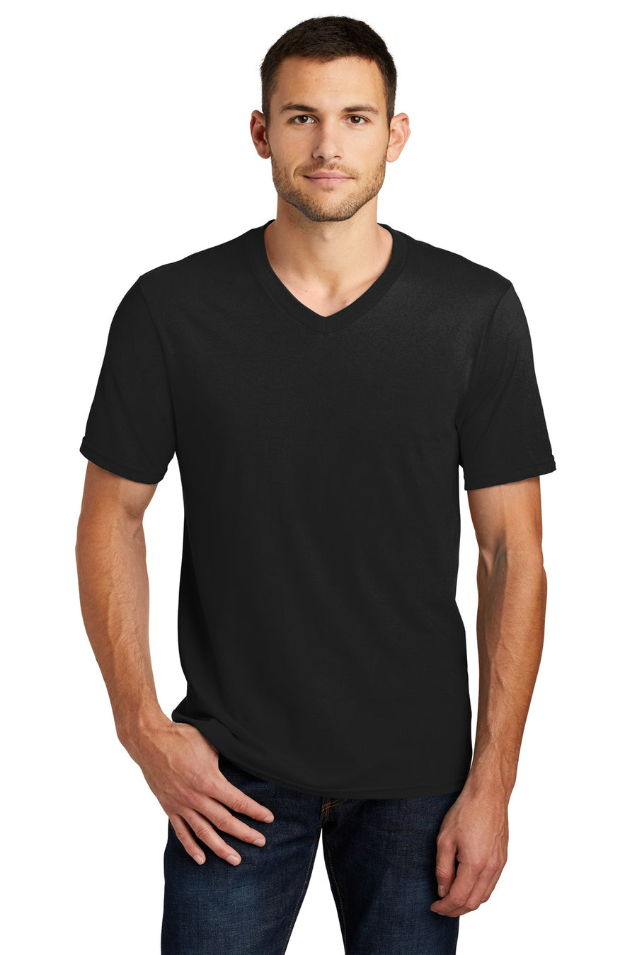 Unisex Very Important Tee V-Neck - Black