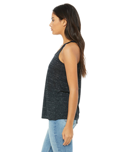 Women's Flowy Racerback Tank - Black Marble