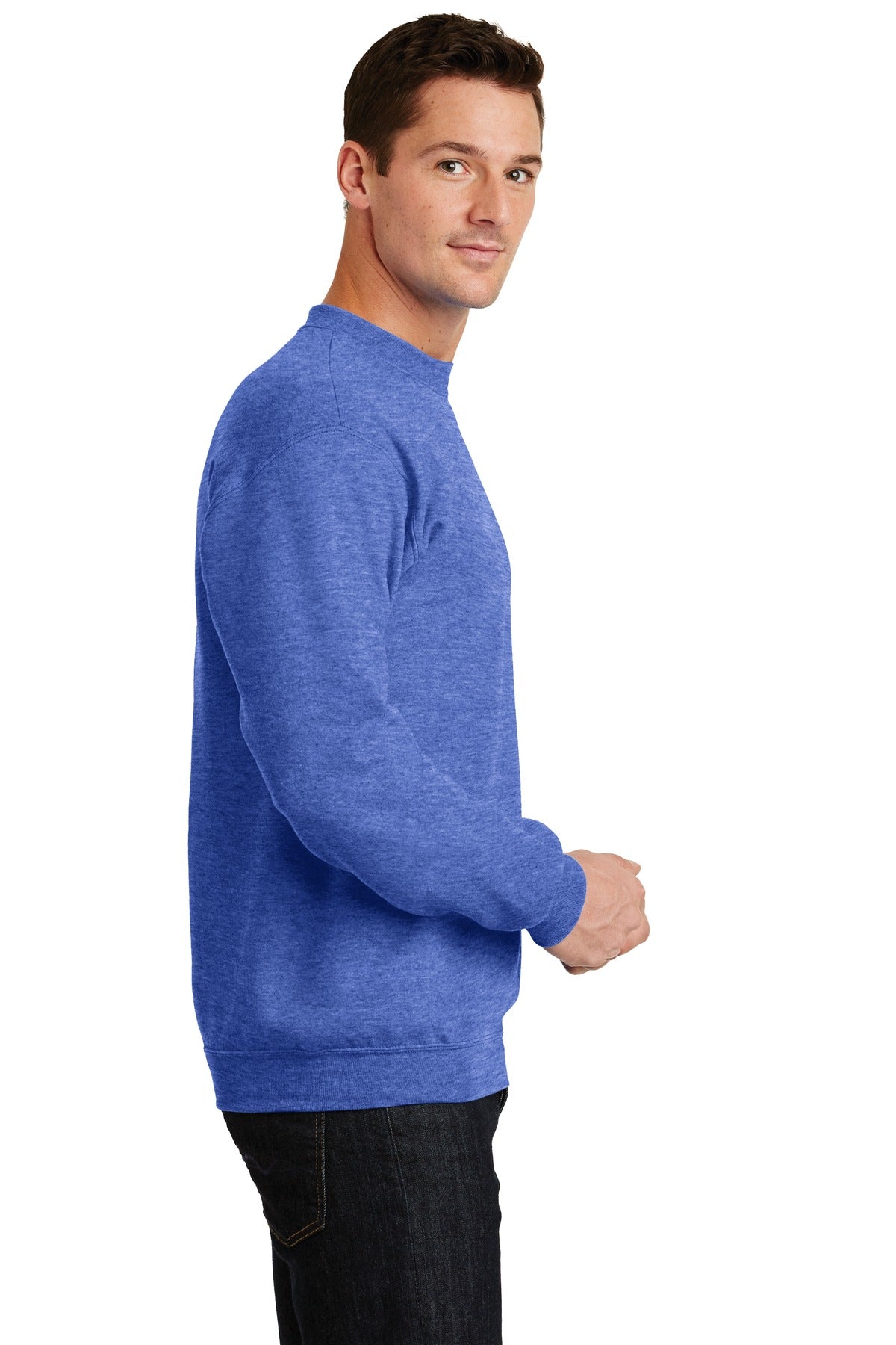 Unisex Core Fleece Crewneck Sweatshirt - Heather Royal