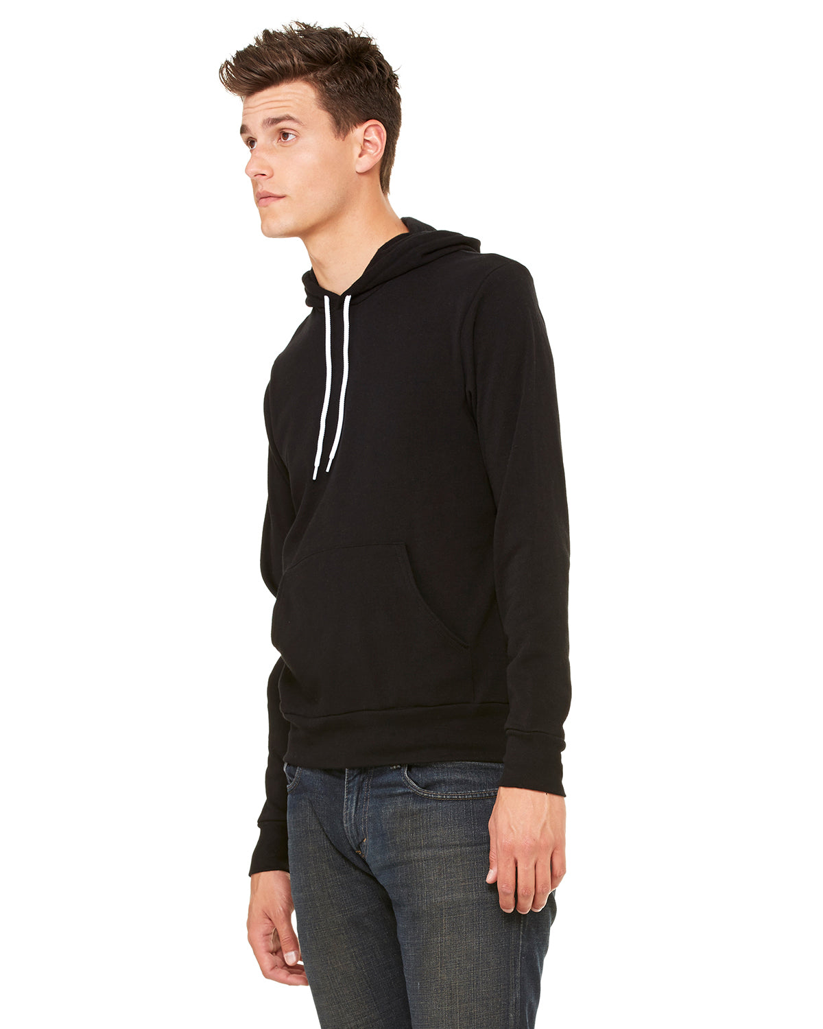 Unisex Sponge Fleece Pullover Hoodie - Black