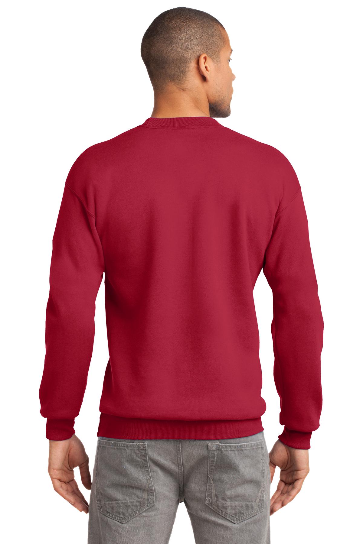 Unisex Tall Essential Fleece Crewneck Sweatshirt - Red