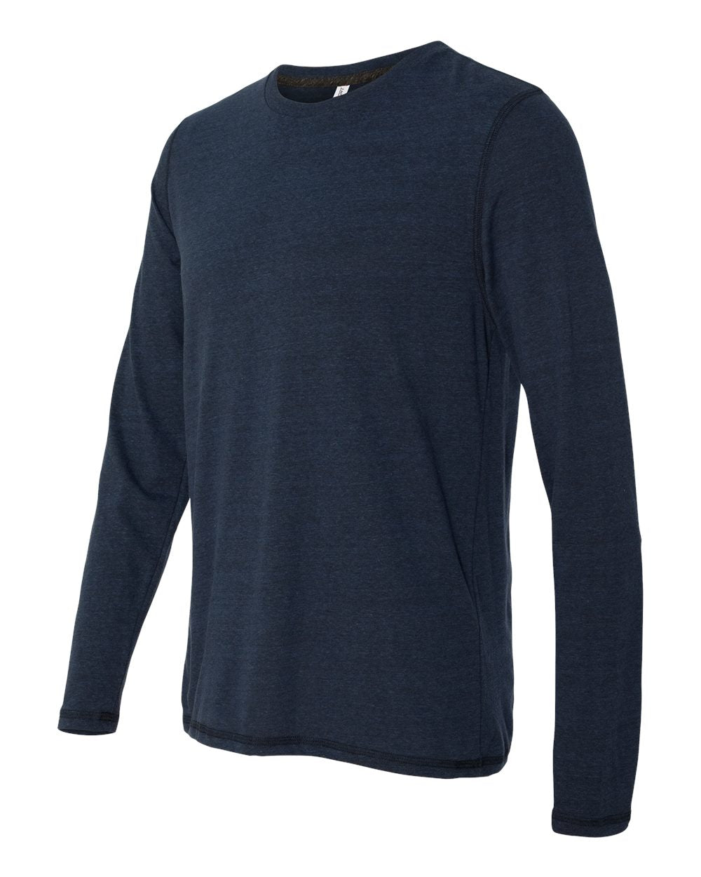 Long Sleeve Triblend T-Shirt - Navy Heather Triblend