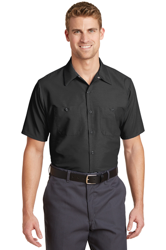 Industrial Short Sleeve Work Shirt - Charcoal