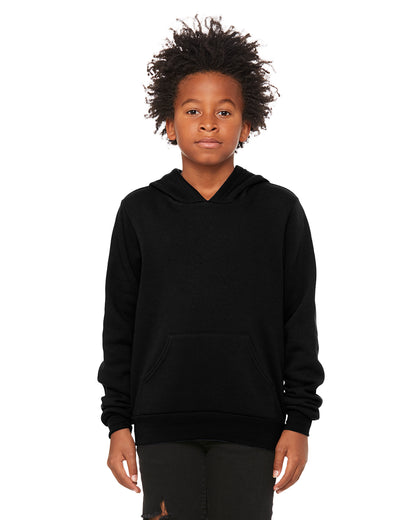 Youth Sponge Fleece Pullover Hoodie - Black