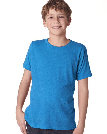 Youth Triblend Crew - Vintage Turquoise