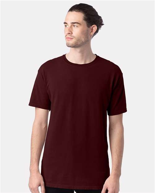 ComfortWash by Hanes GDH100 Maroon — on model front