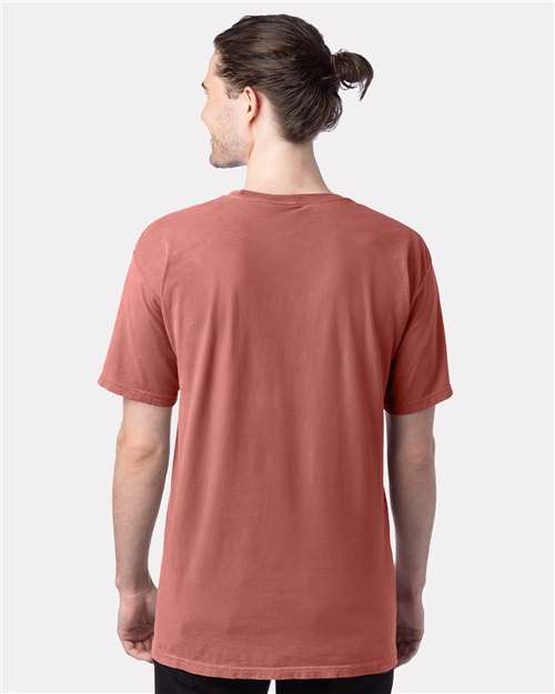 ComfortWash by Hanes GDH100 Nantucket Red — on model back