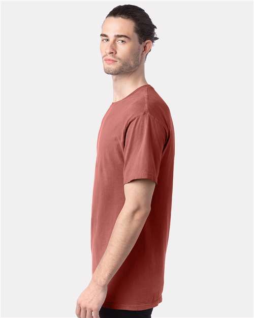 ComfortWash by Hanes GDH100 Nantucket Red — on model side