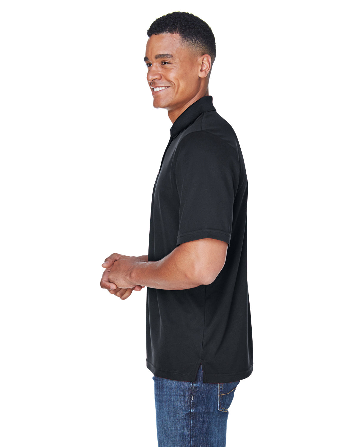 Men's Origin Performance Piqué Polo with Pocket - Black 703