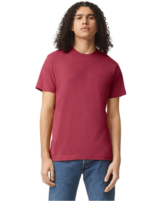 Unisex CVC T-Shirt - Heather Cardinal