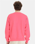 Hanes P160 Safety Pink — on model back