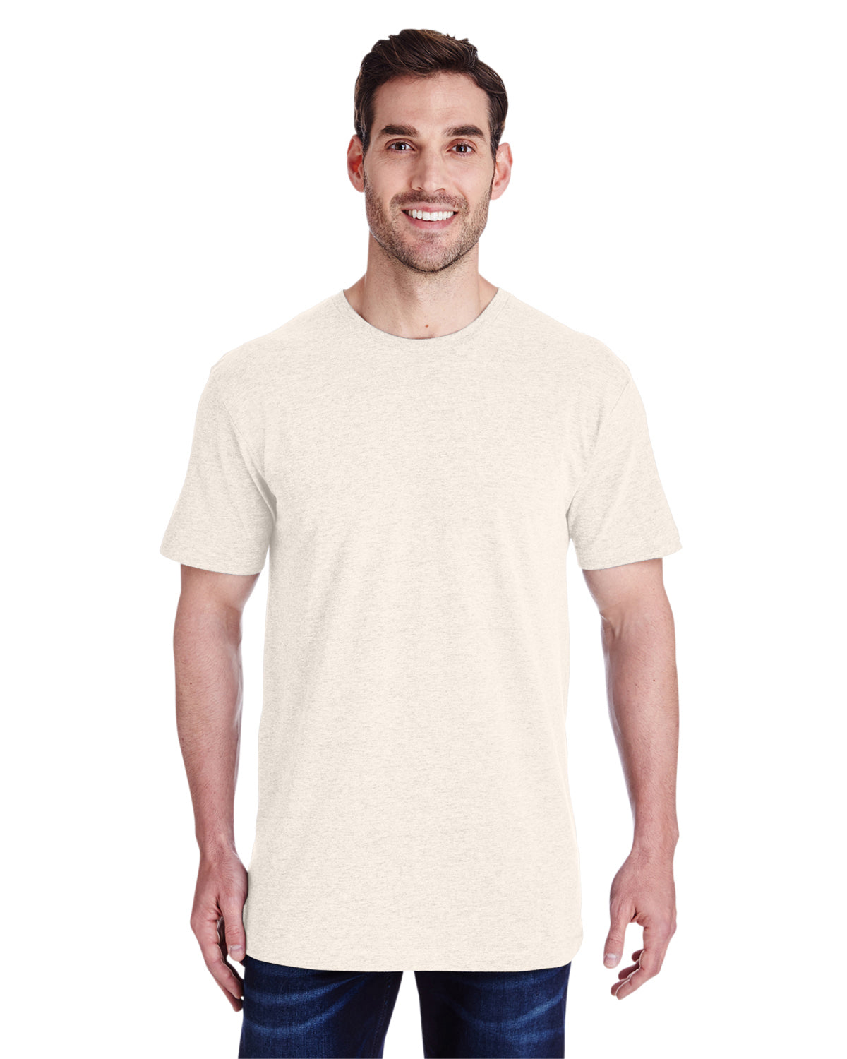 Unisex Fine Jersey T-Shirt - Natural Heather