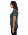Women's Football T-Shirt - Vintage Navy / Blend White