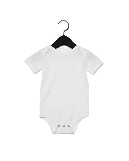 Infant Jersey Short-Sleeve One-Piece - White
