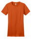 District DT5001 - Women's Fitted The Concert Tee - Deep Orange