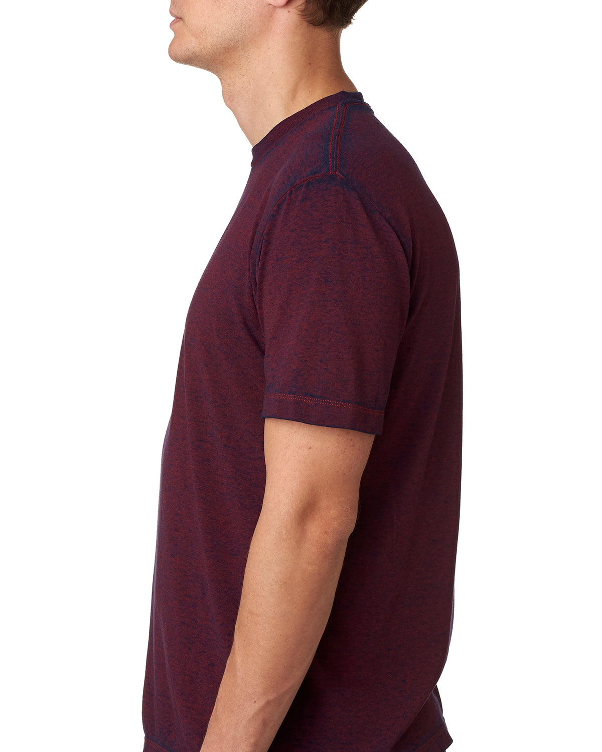 Unisex Acid Wash T-Shirt - Burgundy