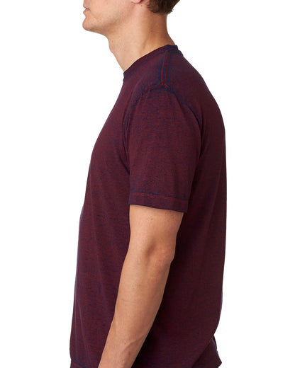 Unisex Acid Wash T-Shirt - Burgundy