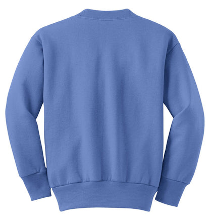 Youth Core Fleece Crewneck Sweatshirt - Carolina Blue