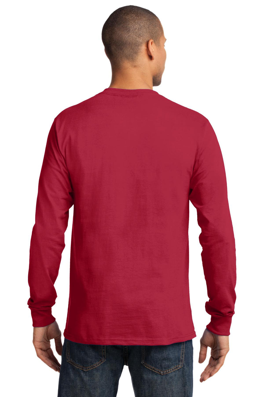 Unisex Long Sleeve Essential Tee - Red