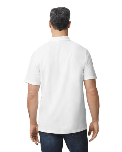 Softstyle Unisex Pique Polo - White