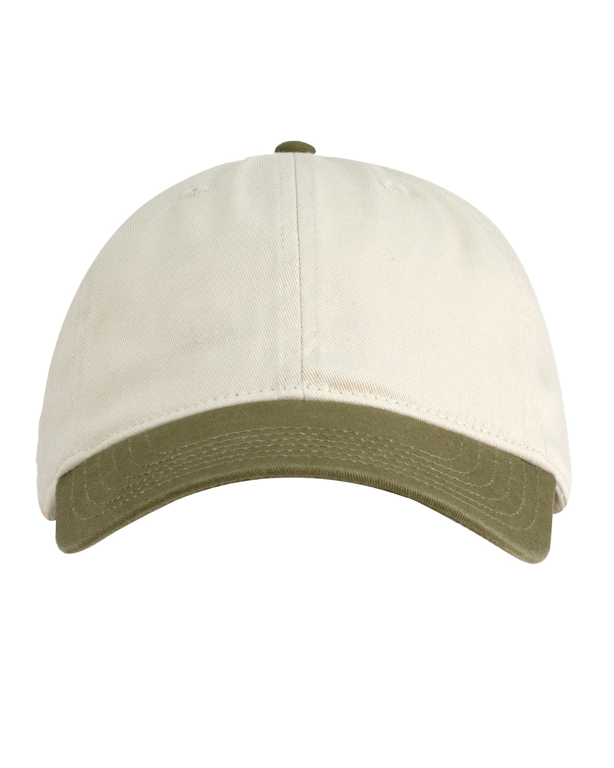 Organic Cotton Twill Unstructured Baseball Hat - OYSTER/ JUNGLE