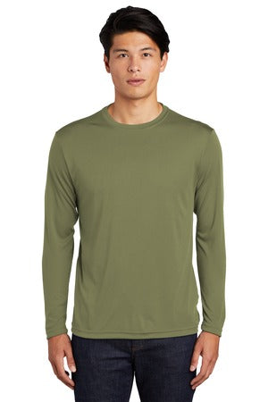 Unisex Long Sleeve PosiCharge Competitor Tee - Olive Drab Green