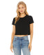 Bella + Canvas B8882 - Women's Flowy Cropped T-Shirt - Black