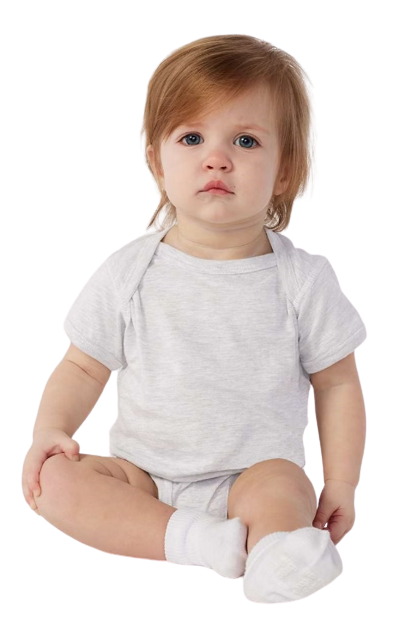 Infant Fine Jersey Bodysuit - Ash
