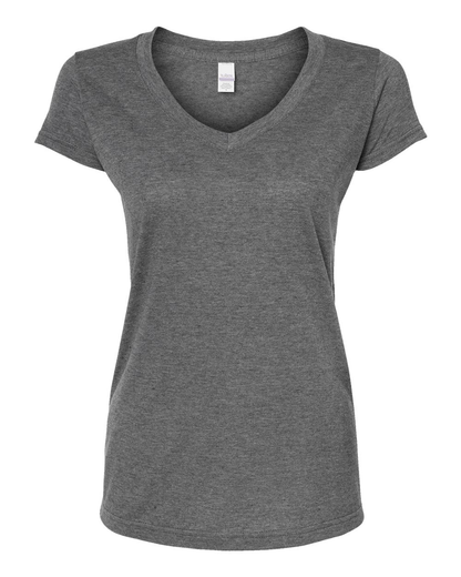 Women's Poly-Rich V-Neck - Heather Charcoal