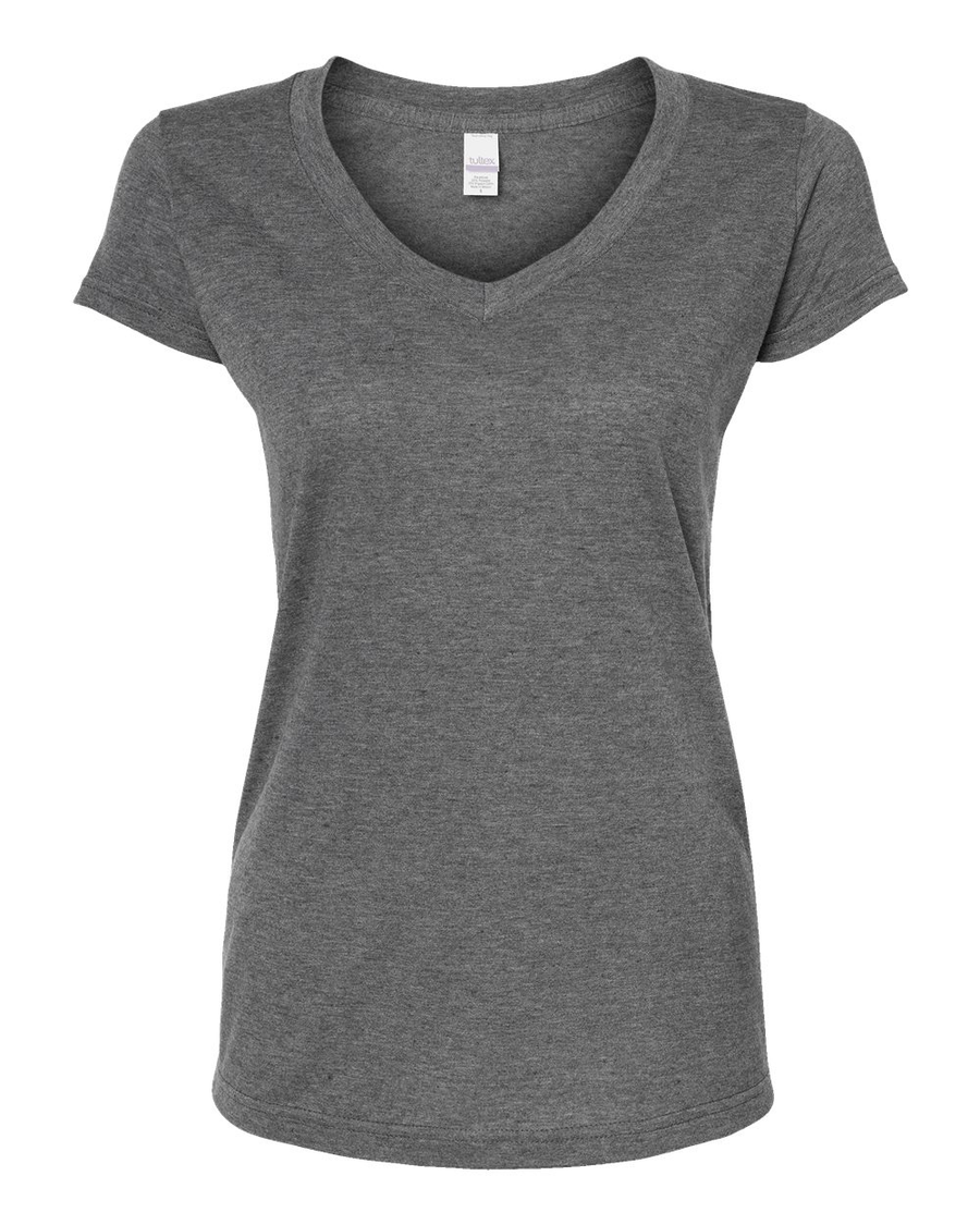 Women's Poly-Rich V-Neck - Heather Charcoal