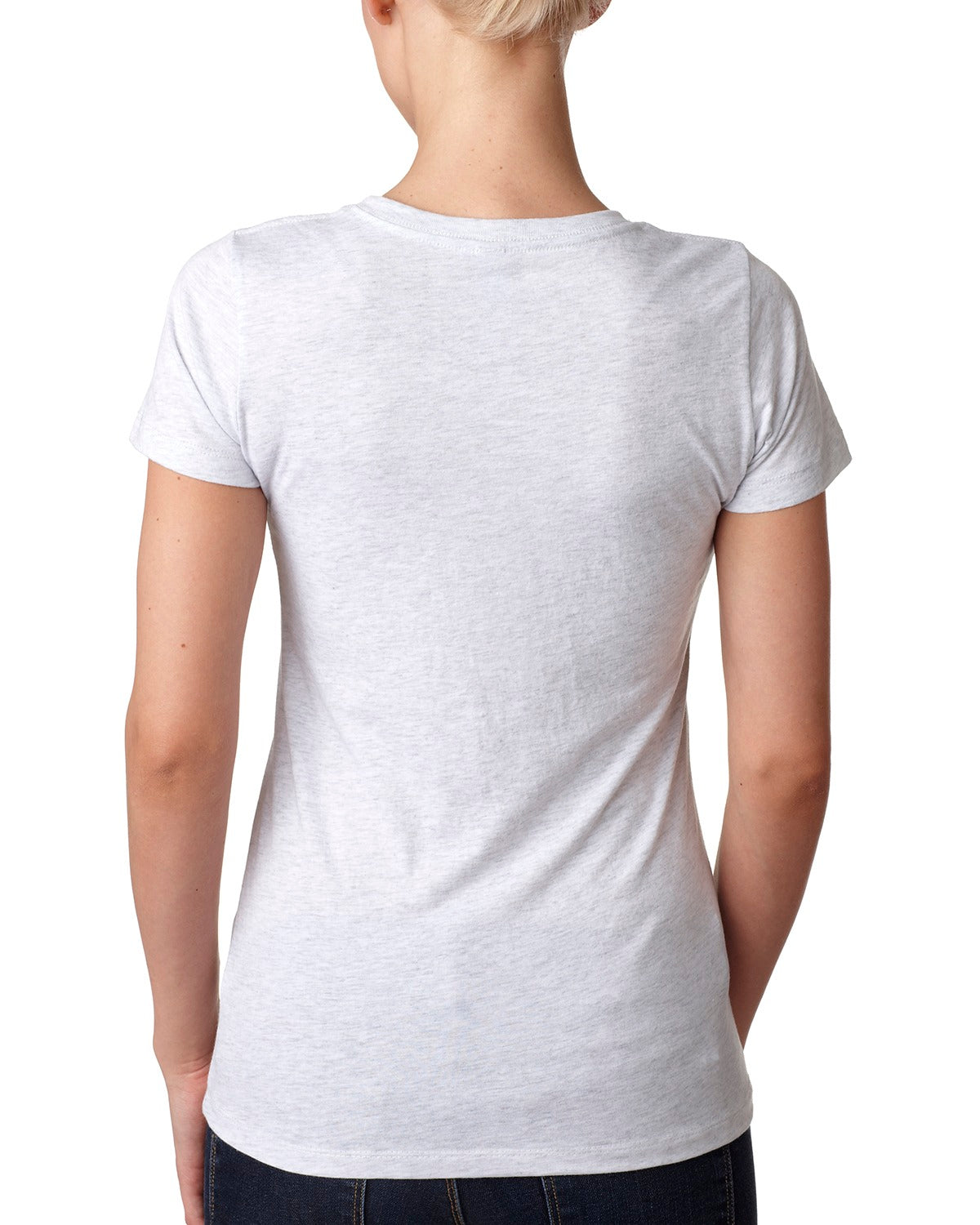 Women's Triblend Crew - Heather White