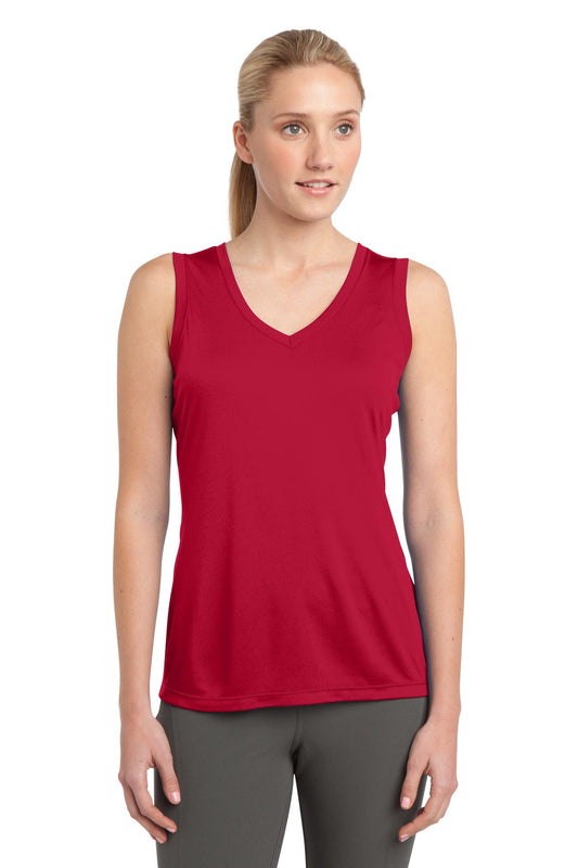Women's Sleeveless PosiCharge Competitor V-Neck Tee - True Red