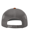 Richardson 112 Heather Grey/ Charcoal/ Dark Orange — back