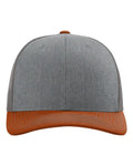 Richardson 112 Heather Grey/ Charcoal/ Dark Orange — front
