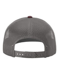 Richardson 112 Heather Grey/ Charcoal/ Maroon — back